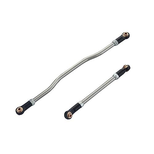 Element RC Enduro Ecto Trail Truck RTR Steering Links 2Pcs Metal Adjustable Servo Link Pull Rod for 1/10 RC Crawler Upgrades Accessories