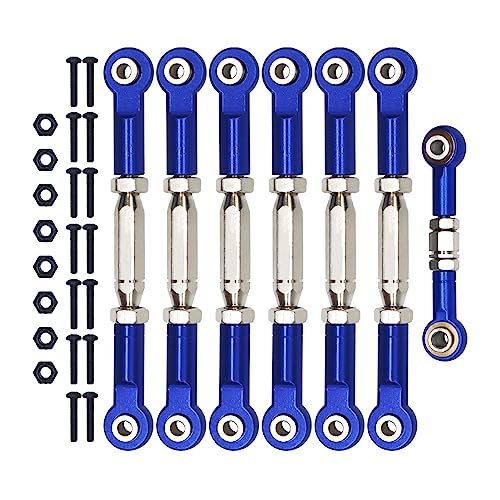 Best Aluminum RC Parts Traxxas Adjustable Turnbuckles Camber Link Upgrade for Rustler Slash Stampede Hoss 1/10 Scale Models 7 PCS Set