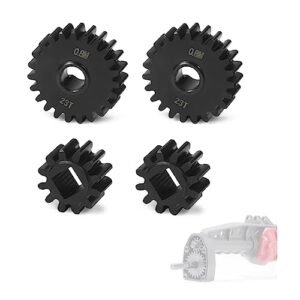 2Prs Heavy Duty 32P 0.8M Main Diff Gears Differential Metal Gear Set for 1/10 RC Crawler Rigs Capra F9 AR45P Axial SCX10 Upgrades 23T 12T Including RC Gyrocopter Plans Free