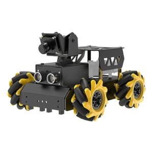 HIWONDER Raspberry Pi 5 AI Vision Robot Car Kit, Mecanum Wheels, 2DOF HD Camera, Python Programming, Open Source DIY Robot Kit for Teens (Without Raspberry Pi Board)