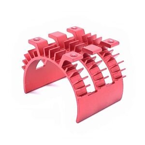 Dollar Hobby RC KingVal Replacement Motor Heat Sink Heatsink Compatible with Surpass Hobby 3650 3660 3665 3670 3674 Brushless Motor Red