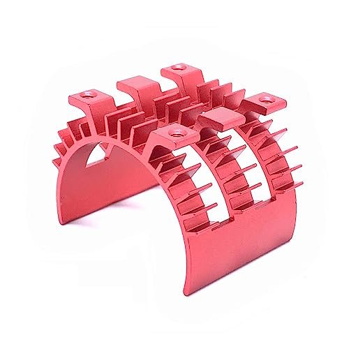 Dollar Hobby RC KingVal Replacement Motor Heat Sink Heatsink Compatible with Surpass Hobby 3650 3660 3665 3670 3674 Brushless Motor Red