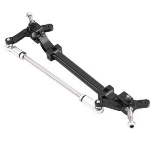 Keenso 1Pc Firm CNC Aluminium Alloy Front Steering Wheel Axle for Tamiya 1/14 RC Tractor Truck
