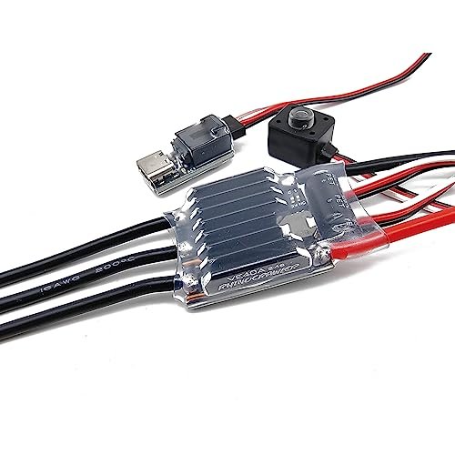 RHINOESC Crawler ESC Brushless AM32 VE40A BEC 5.2 8.2V for 1/10 1/12 Scale RC Crawler Comp Traxxas Axial MOA Ventru RC Crawler Pro Shafty
