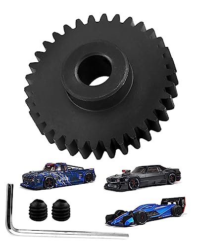RCarmumb 34T Pinion Gear Upgrade for Arrma 1/7 Limitless Felony Infraction 6S BLX RC Tire Roller 45 Steel 34T Gear Replacement ARA310944