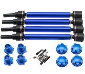 Hellfire RC Truck Steel Drive Shaft Upgrade for Traxxas 1 10 Maxx 4WD Monster Truck V2 with WideMaxx Parts