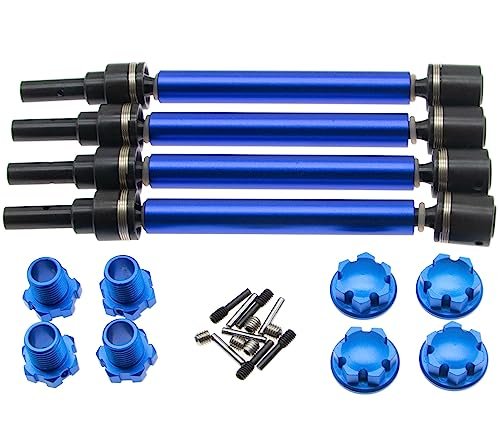 Hellfire RC Truck Steel Drive Shaft Upgrade for Traxxas 1/10 Maxx 4WD Monster Truck V2 with WideMaxx Parts