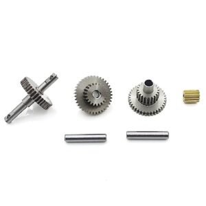 Raflot Fully 3D Printed RC Car Stainless Steel 9.7 1 Overdrive Transmission Gear Set with 11 Tooth Motor Pinion for TRX4M 1 18 Crawler Upgrade