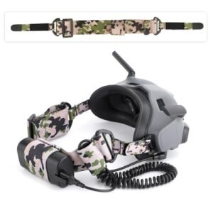 CAPART Head Strap Band for DJI Avata Goggles 2 and DJI FPV Goggles V2 with Battery Pocket Camo Design Prevents rc helicopter cuts head off