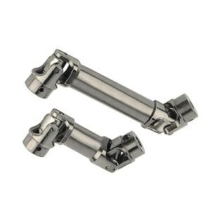 RZXYLRC 2PCS Stainless Steel Drive Shaft for Lunar Plane RC TRX4M Defender 1/18 Crawler Upgrade