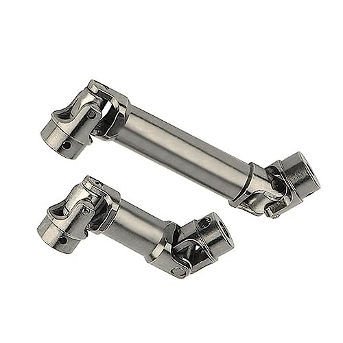 RZXYLRC 2PCS Stainless Steel Drive Shaft for Lunar Plane RC TRX4M Defender 1/18 Crawler Upgrade