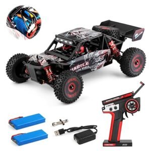WLtoys 124016 V2 Wind Hobby RC Buggy 75kmh Brushless 4x4 Fast Remote Control Car with 2 Batteries