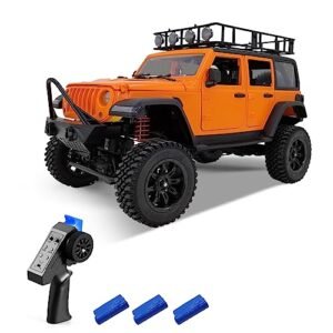 GoolRC 1 4 Scale RC Truck Kits 4WD Off Road Remote Control Car with 2.4G Remote and High Performance Battery