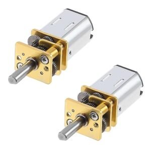 JUZITAO 2PCS DC 6V 100RPM N20 Mini Metal Gear Motor for Unbreakable RC Jet DIY Projects