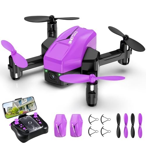 ATTOP Gravity RC VTA Tires Mini Drone with 1080P Camera Foldable FPV Drone for Kids 8 12 Voice Control 3 Speed Modes Altitude Hold 2 Batteries