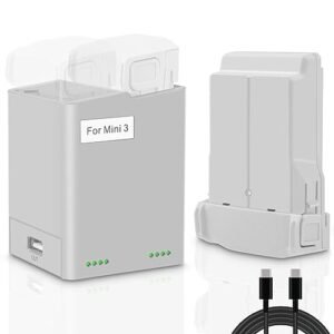 COOLSHOW Intelligent Flight Mini 3 Pro Battery and Two Way Charger Hub Kit for DJI Mini 3 and Mini 3 Pro Drones