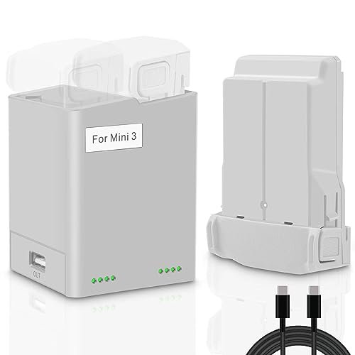COOLSHOW Intelligent Flight Mini 3 Pro Battery and Two Way Charger Hub Kit for DJI Mini 3 and Mini 3 Pro Drones