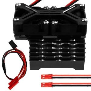 Vgoohobby Best RC Car Motor Heatsink Dual Cooling Fan 40 42mm for Arrma Traxxas 1/7 1/8 Scale Models Fits 4068 4074 4082 4268 4274 Motors