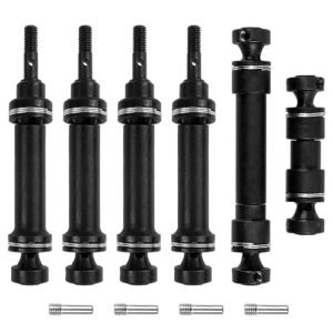Vgoohobby 6Pcs Hard Steel Driveshaft Set for KTM RC 390 Parts List Upgrade Compatible with 1/16 Traxxas Models