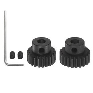 HARFINGTON RC Willey Chaise Compatible 32P Hardened Pinion Motor Gear Set 21T 22T for 5mm Shaft 0.8 Metric Pitch
