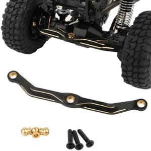 ZXYRC TRX4M Full Clearance Black Brass Steering Link Upgrade Parts for TRX4M 1 18 RC Crawler Car Perfect for Corner Weight Scales RC Enthusiasts