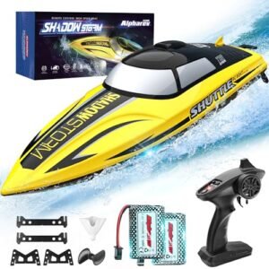 ALPHAREV R208 150 mph RC Boat Fast Remote Control Boat for Pool Lake 2.4GHz RC Boats for Adults Kids Summer Water Toys