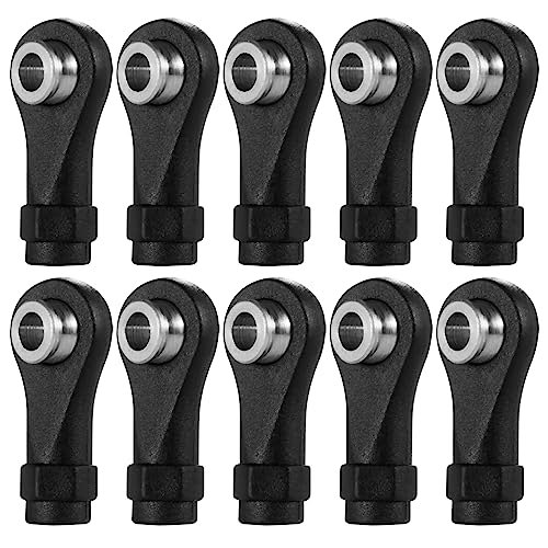 AXSPEED 10pcs Plastic M2 5 Rod End RC Tie Rod End Ball Joint Link Ball Head for 1 18 TRX4M Crawler Car Perfect for RC Car Auction Enthusiasts