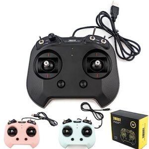 HTLNUZD Flysky FS SM001 Flight Simulator Controller 8 CH, Supports a Variety FMS G3/G3.5/G4/G5/G6/G7 5.0 XTR VRC of Flight Simulation Software for RC Helicopters, Fixed Wing Etc (FS SM001-pink)