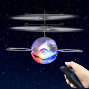 Bloolilies Insane Rc Helicopter Flying Ball Toy Rechargeable Mini Drones with LED Lights for Kids Boys Girls Ages 6 7 8+ Indoor Outdoor Play