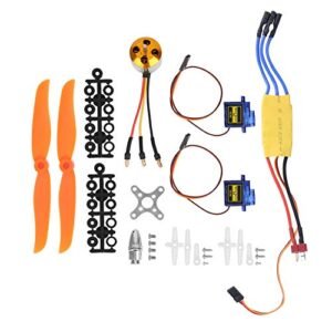 TREETDOBV RC A2212 2200KV Brushless Motor 30A ESC Electric Speed Controller SG90 9G Micro Servo 6035 Propeller Accessory Kit for Gnat RC Plane