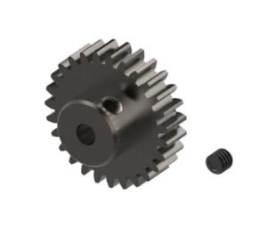 Pinion Gear Steel 40T MOD0.53 48P Black Screw Hole for 5mm Motor Shaft