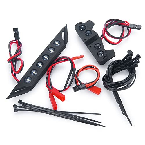 MORLORDY RC Light Kits Front and Rear LED Headlight Taillight Compatible with TRX Slash 1 10 4x4 2WD VXL XL 5 Truck Upgrades