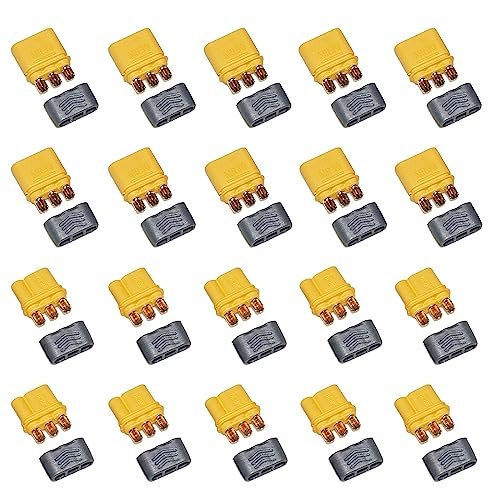 LINSYRC Amass MR30 Plug Connector Set for RC Trophy Truck 1 10 with Sheath 10 Pairs