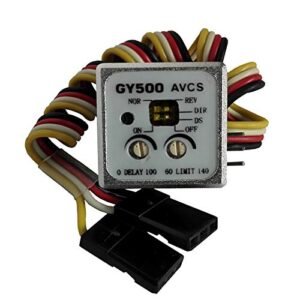 Yiboo RC Helicopter Parts Mini Tail Locked Single Axis Gyroscope Heading Lock Digital Gyro for RC Car and Helicopter Modifications