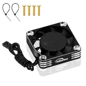 Hobby Fans 40mm RC Brushless Motor Cooling Fan 28000RPM for RC Car Dyno 1/8 1/10 540 550 F540 3650 3660 Motors Silver
