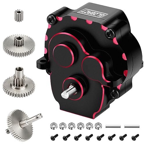 GLOBACT Aluminum Transmission Gearbox with Stainless Steel Gear Set for Coats RC 200EX Parts Low Range 40.3 1 Reduction Ratio