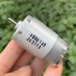 GTPBAO Power Science DIY Toy Car Boat Motor, DC 6V 9V 12V 24V 10500RPM, RS-395 Motor Dual 2.3mm Shaft, High Speed Large Torque for Sweeping Robot Engine Projects
