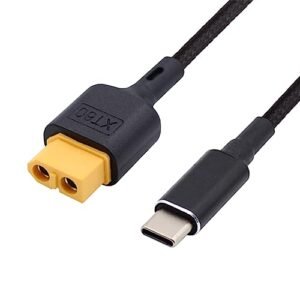 NFHK USB C Charger Cord SC100 Protocol Slipstream RC Quadcopter Fast Charging Cable XT60 to Type C for RC Lipo Battery Multicopter Aeromodelling 50CM