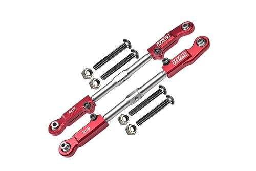 Arrma 1/8 KRATON 6S Outcast 6S Talion 6S Notorious 6S KRATON EXB KRATON 6S V5 Notorious 6S V5 1/7 FIRETEAM 6S Aluminum 7075 T6 Stainless Steel Rear Camber Links Red