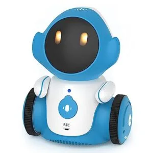 GILOBABY Rechargeable Smart Talking Robot Toy for Kids Blue Voice Controlled Touch Sensor Singing Dancing Recording Repeat Ages 6+