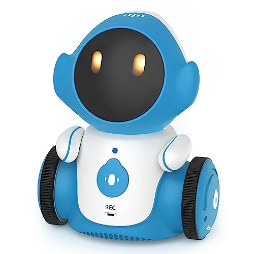 GILOBABY Rechargeable Smart Talking Robot Toy for Kids Blue Voice Controlled Touch Sensor Singing Dancing Recording Repeat Ages 6+