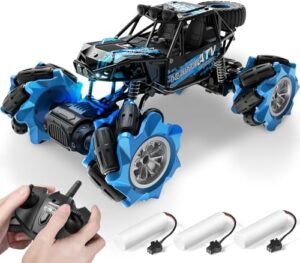DoDoeleph RC Crawler Monster Truck 4WD 1/20 Scale 2.4Ghz Rechargeable All Terrain Stunt Vehicle with 360° Rotating Capability for Kids
