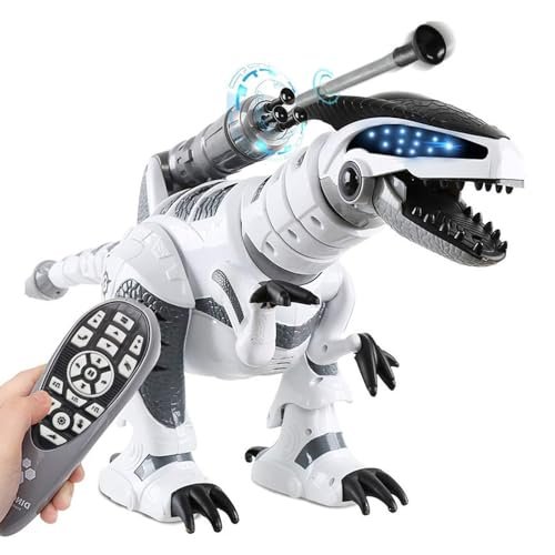 Spobot Remote Control Dinosaur Smart Robot Wildlife RC Robotic Electronic Pets, Interactive Intelligent Touching Robotic Walking Dancing Singing Dinosaur Toy