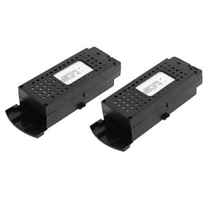 VGEBY 2PCS Drone Battery 3.7V 3000mAh Lithium Battery with 3 in 1 Cable for S6 G6 Drone RC Aircraft
