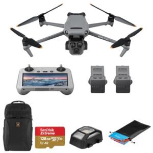 DJI Mavic 3 Pro Drone Fly More Combo with RC 128GB microSD Card Backpack Anti Collision Light Landing Pad