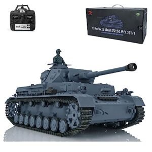 Wheelfun Heng Long 1/16 Scale German Panzer IV F2 RTR Battleship Turret RC Tank with Infrared Combat and BB Shooting