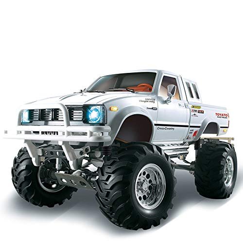 Wheelfun HG Build Your Own RC Truck Kit 1/10 Scale 4WD 4X4 Rally Car Racing Crawler Model Chassis Gearbox White