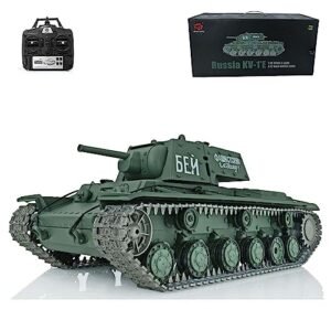 Wheelfun Heng Long Bat RC Infrared Combat Tank 2.4G 1 16 Scale Soviet Kv 1 RTR 3878 with Metal Tracks and 340 Degree Rotating Turret