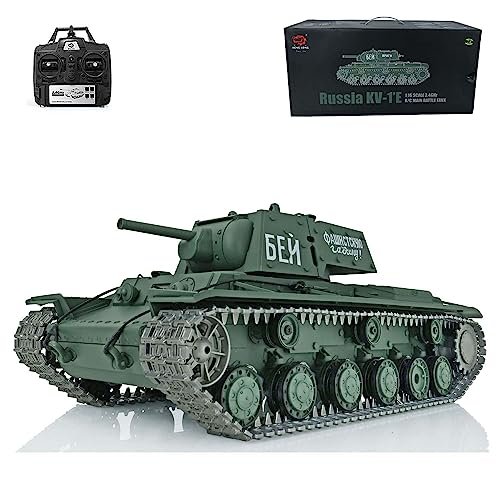 Wheelfun Heng Long Bat RC Infrared Combat Tank 2.4G 1 16 Scale Soviet Kv 1 RTR 3878 with Metal Tracks and 340 Degree Rotating Turret