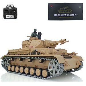 Wheelfun Heng Long 1/16 Scale RC Tank with RC Engine Generator 7 0 Upgraded German Panzer IV F 340 Degree Rotating Turret Infrared Combat System